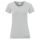 T-shirt Damski Slim Bawełniany F131 - Zinc (Solid)