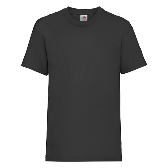 Koszulka Dziecieca Klasyczna Bawelniana F140K - Black