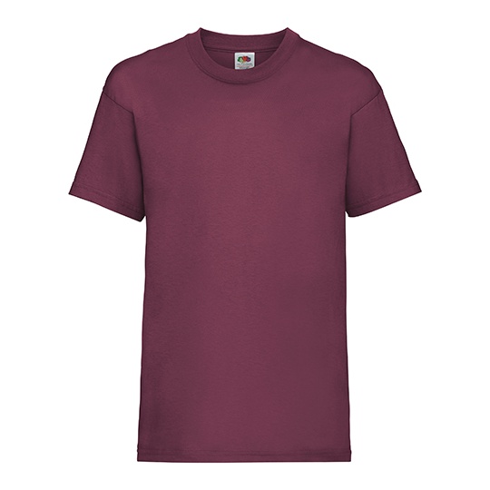 Koszulka Dziecięca Klasyczna Bawełniana F140K - Burgundy
