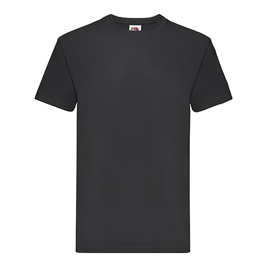 Koszulka Męska Klasyczna Bawełniana F181 - Black