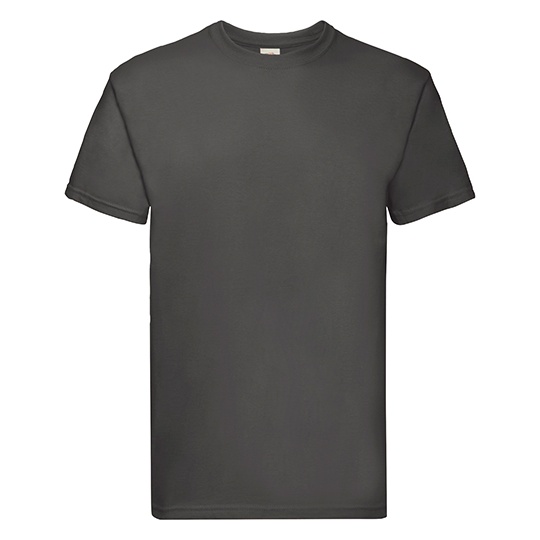 Koszulka Męska Klasyczna Bawełniana F181 - Light Graphite (Solid)