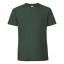 Koszulka Klasyczna Bawełniana Czesana Ring-Spun F185 - Bottle Green
