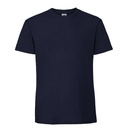 Koszulka Klasyczna Bawełniana Czesana Ring-Spun F185 - Deep Navy
