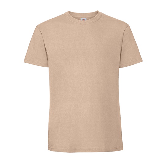 Koszulka Klasyczna Bawelniana Czesana Ring-Spun F185 - Desert Sand