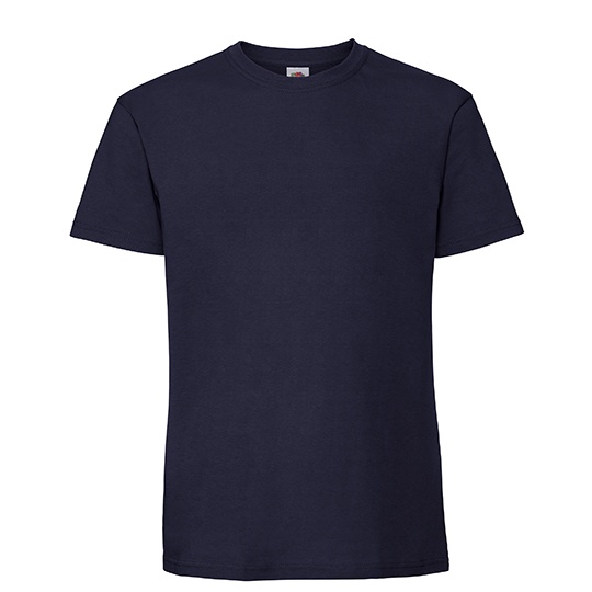 Koszulka Klasyczna Bawełniana Czesana Ring-Spun F185 - Navy