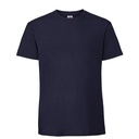 Koszulka Klasyczna Bawełniana Czesana Ring-Spun F185 - Navy
