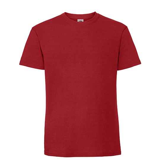 Koszulka Klasyczna Bawelniana Czesana Ring-Spun F185 - Red