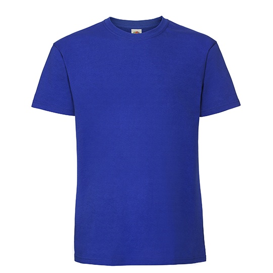 Koszulka Klasyczna Bawelniana Czesana Ring-Spun F185 - Royal Blue