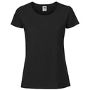 T-shirt Damski Slim Bawełniany F186 - Black