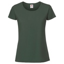 T-shirt Damski Slim Bawełniany F186 - Bottle Green