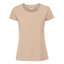 T-shirt Damski Slim Bawełniany F186 - Desert Sand