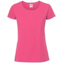 T-shirt Damski Slim Bawełniany F186 - Fuchsia