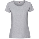 T-shirt Damski Slim Bawełniany F186 - Heather Grey