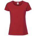 T-shirt Damski Slim Bawełniany F186 - Red