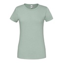 T-shirt Damski Slim Bawełniany F186 - Sage