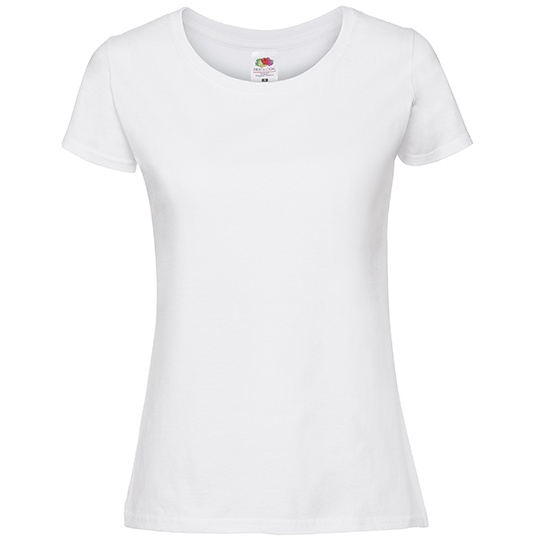 T-shirt Damski Slim Bawelniany F186 - White