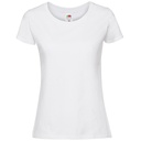 T-shirt Damski Slim Bawełniany F186 - White