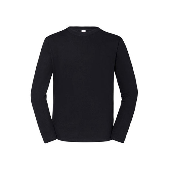 T-shirt męski z długim rękawem F195 - Black