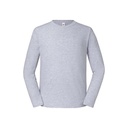 T-shirt Męski Klasyczny Bawełniany Długi Rękaw F195 - Heather Grey