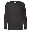 T-shirt Dziecięcy Klasyczny Długi Rękaw F240K - Black