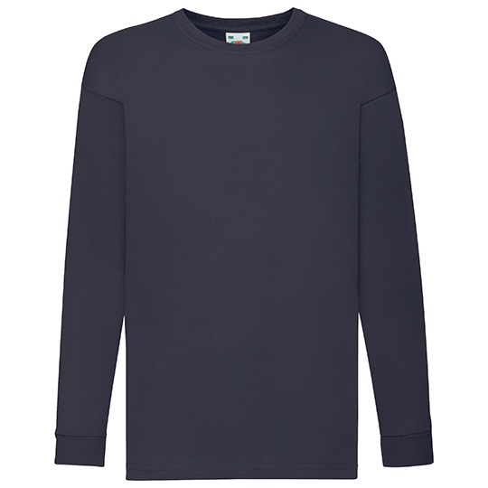 T-shirt Dziecięcy Klasyczny Długi Rękaw F240K - Deep Navy