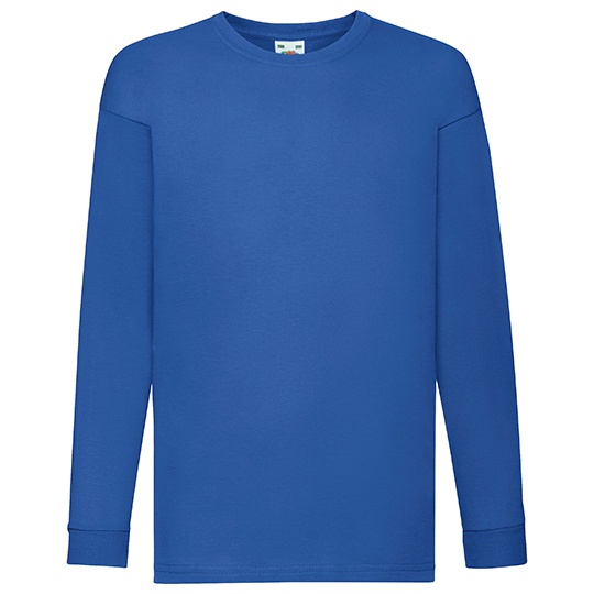 Dziecięcy klasyczny T-shirt z długim rękawem F240K - Royal Blue