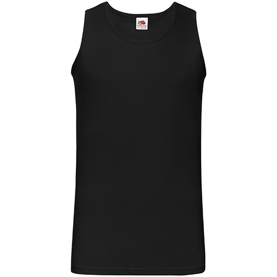 Koszulka bez rekawow Klasyczna Bawelniana F260 - Black