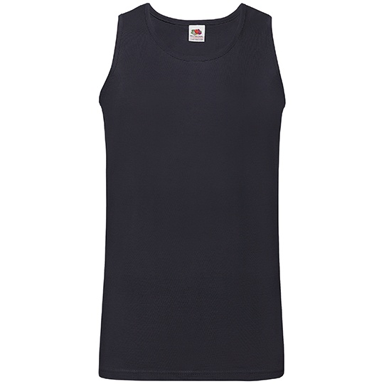 Koszulka bez rekawow Klasyczna Bawelniana F260 - Deep Navy