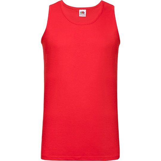 Koszulka bez rękawów Klasyczna Bawełniana F260 - Red