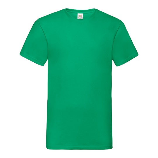 T-shirt klasyczny z dekoltem V F270 - Kelly Green