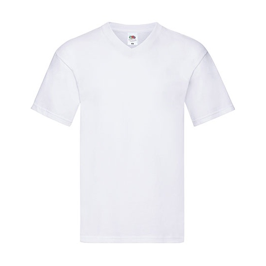 T-shirt z dekoltem V F272 - White