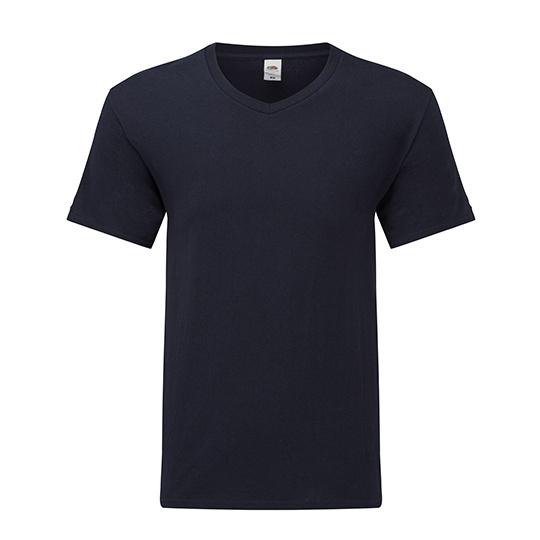 T-shirt Męski Slim Fit Bawełniany F273 - Deep Navy