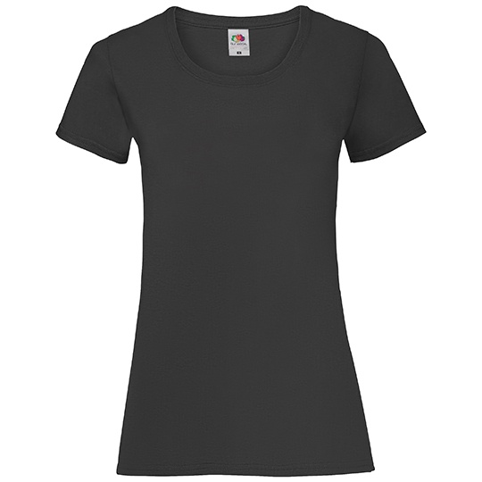 Koszulka Damska Slim Bawelniana F288N - Black