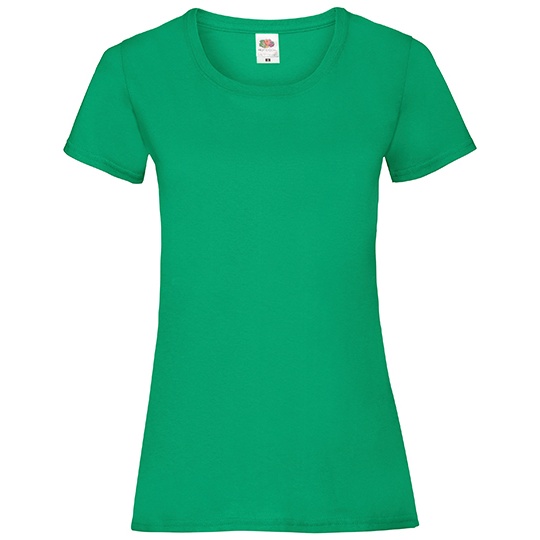 Damska koszulka slim F288N - Kelly Green