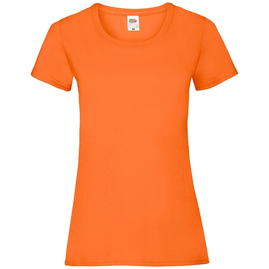 Koszulka Damska Slim Bawelniana F288N - Orange