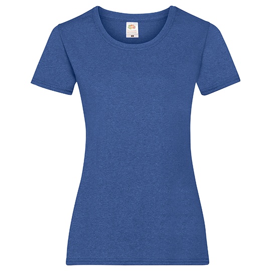 Koszulka Damska Slim Bawelniana F288N - Retro Heather Royal