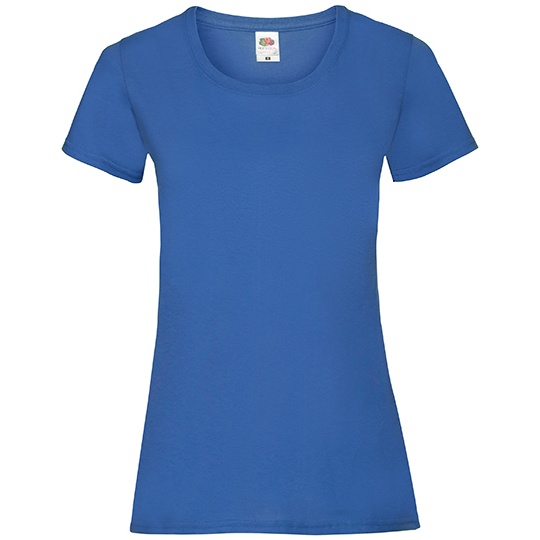 Koszulka Damska Slim Bawelniana F288N - Royal Blue