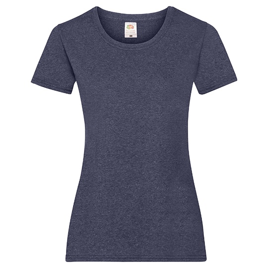 Koszulka Damska Slim Bawelniana F288N - Vintage Heather Navy