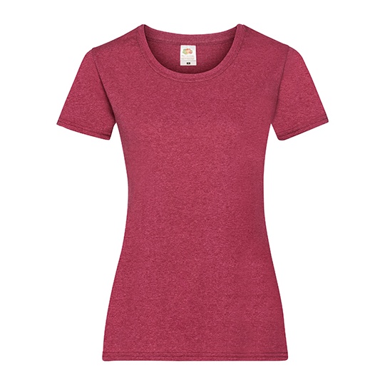 Koszulka Damska Slim Bawelniana F288N - Vintage Heather Red