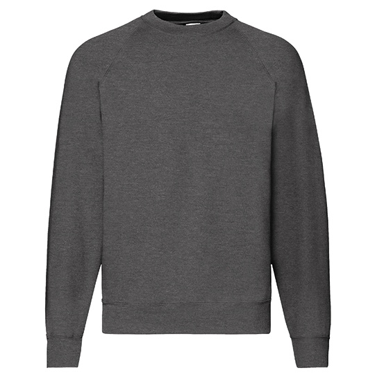Bluza Klasyczna Bawelniana Poliestrowa F304 - Dark Heather Grey