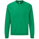 Bluza Klasyczna Bawełniana Poliestrowa F304 - Heather Green