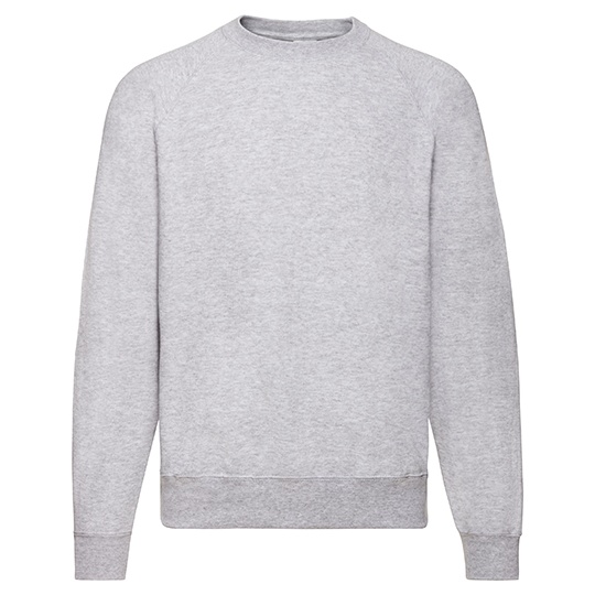 Bluza Klasyczna Bawelniana Poliestrowa F304 - Heather Grey