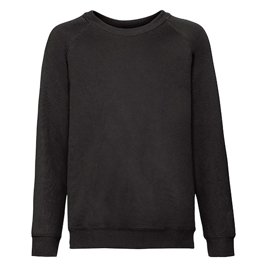 Bluza Dziecieca Raglanowa Bawelniana F304NK - Black