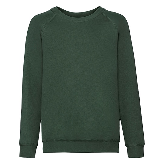 Bluza Dziecieca Raglanowa Bawelniana F304NK - Bottle Green