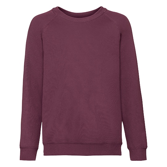 Bluza Dziecieca Raglanowa Bawelniana F304NK - Burgundy