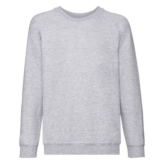 Bluza Dziecieca Raglanowa Bawelniana F304NK - Heather Grey