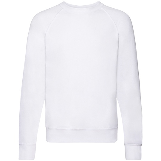Bluza Raglanowa Lekki Nieczesany Fleece F310 - White