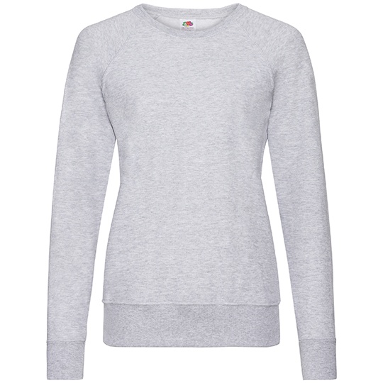 Bluza Damska Raglanowa Lekka Nieczesany Fleece F315 - Heather Grey