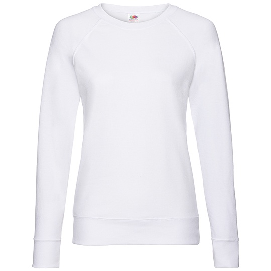 Bluza Damska Raglanowa Lekka Nieczesany Fleece F315 - White