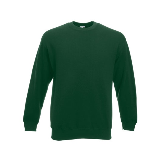 Bluza Klasyczna Bawelniano Poliestrowa F324 - Bottle Green